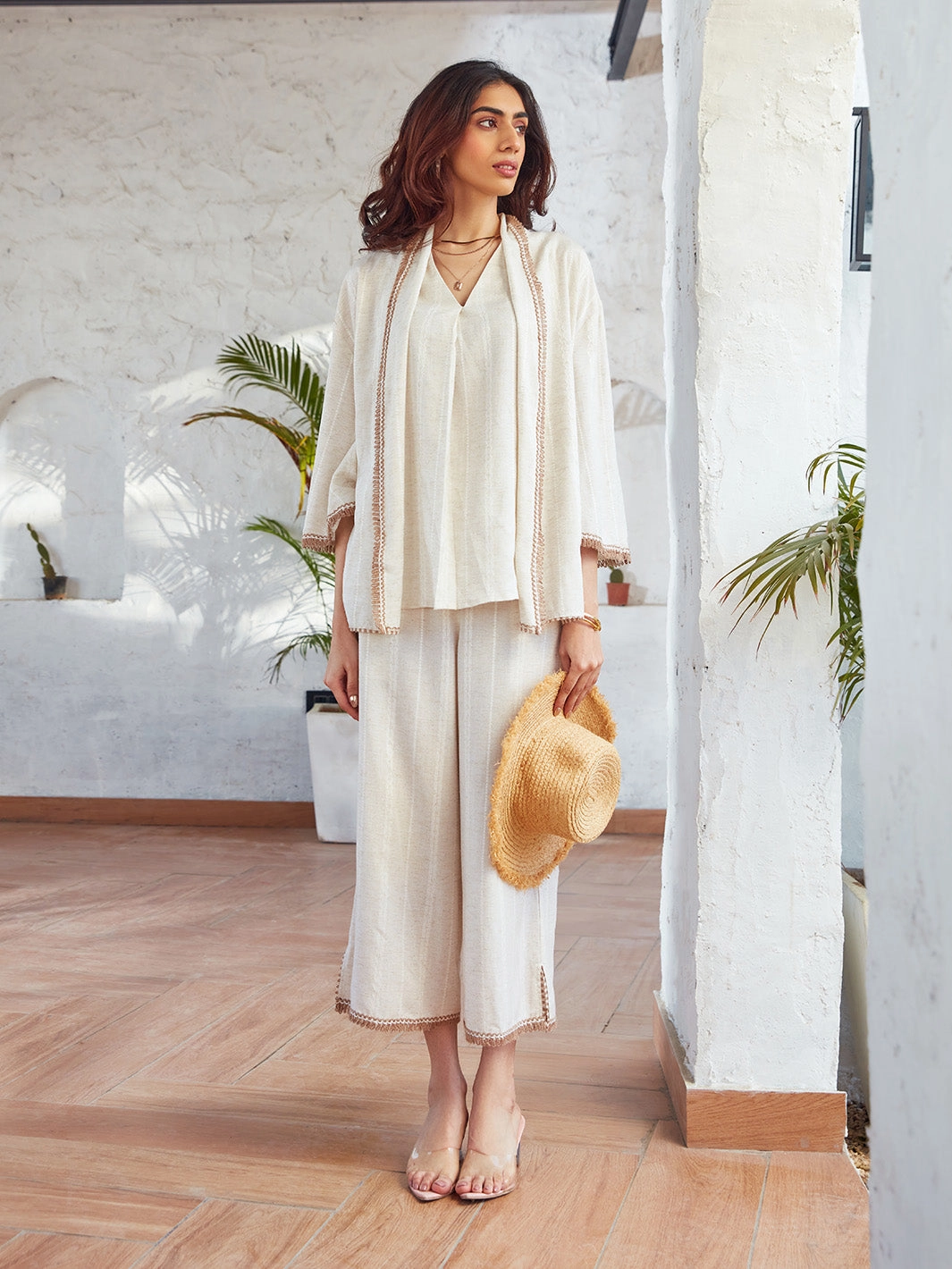 loose silhouette Draped Silhouette Havana Laced Cape