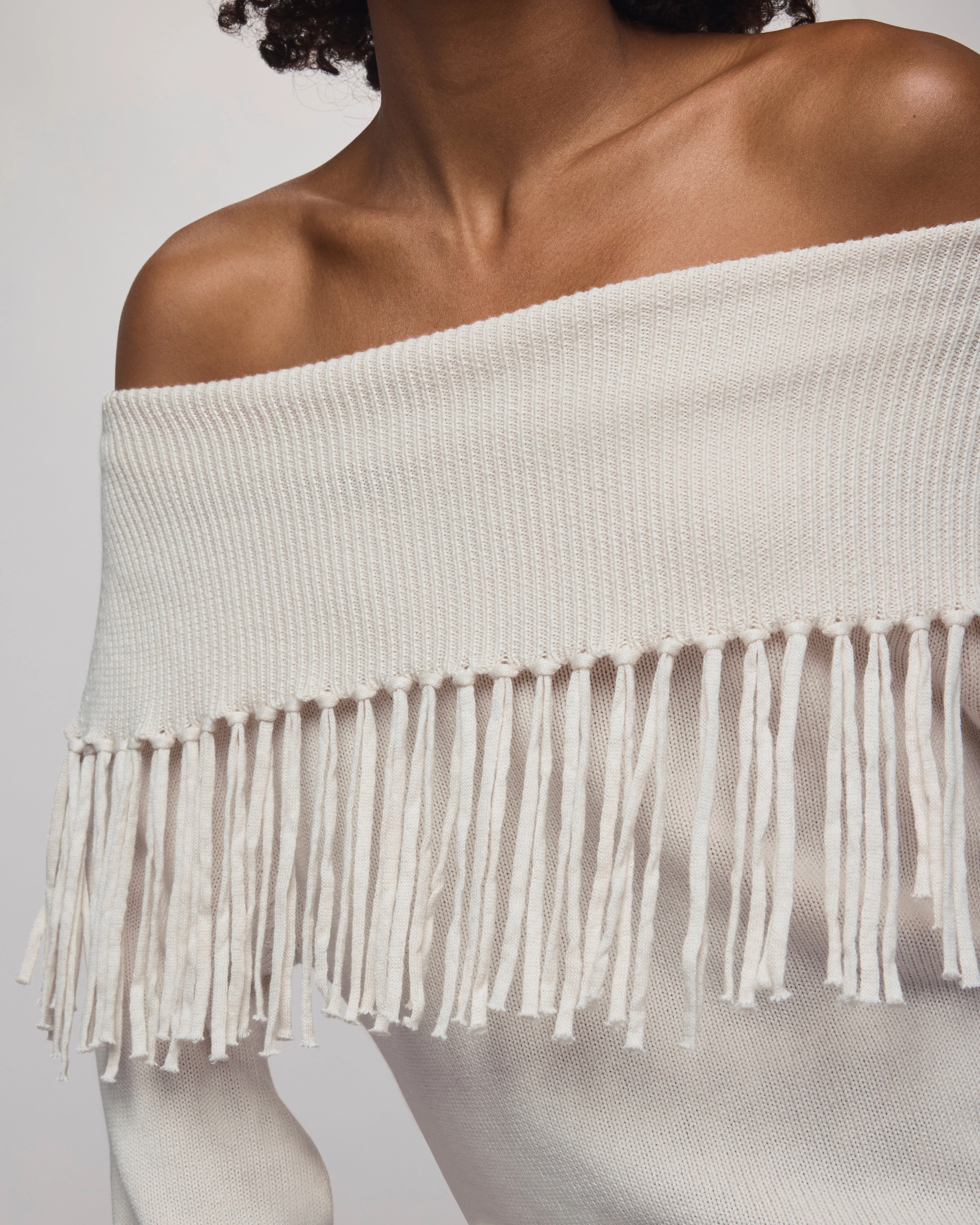 Simple Wear SoftLining SIMONE FRINGE SWEATER