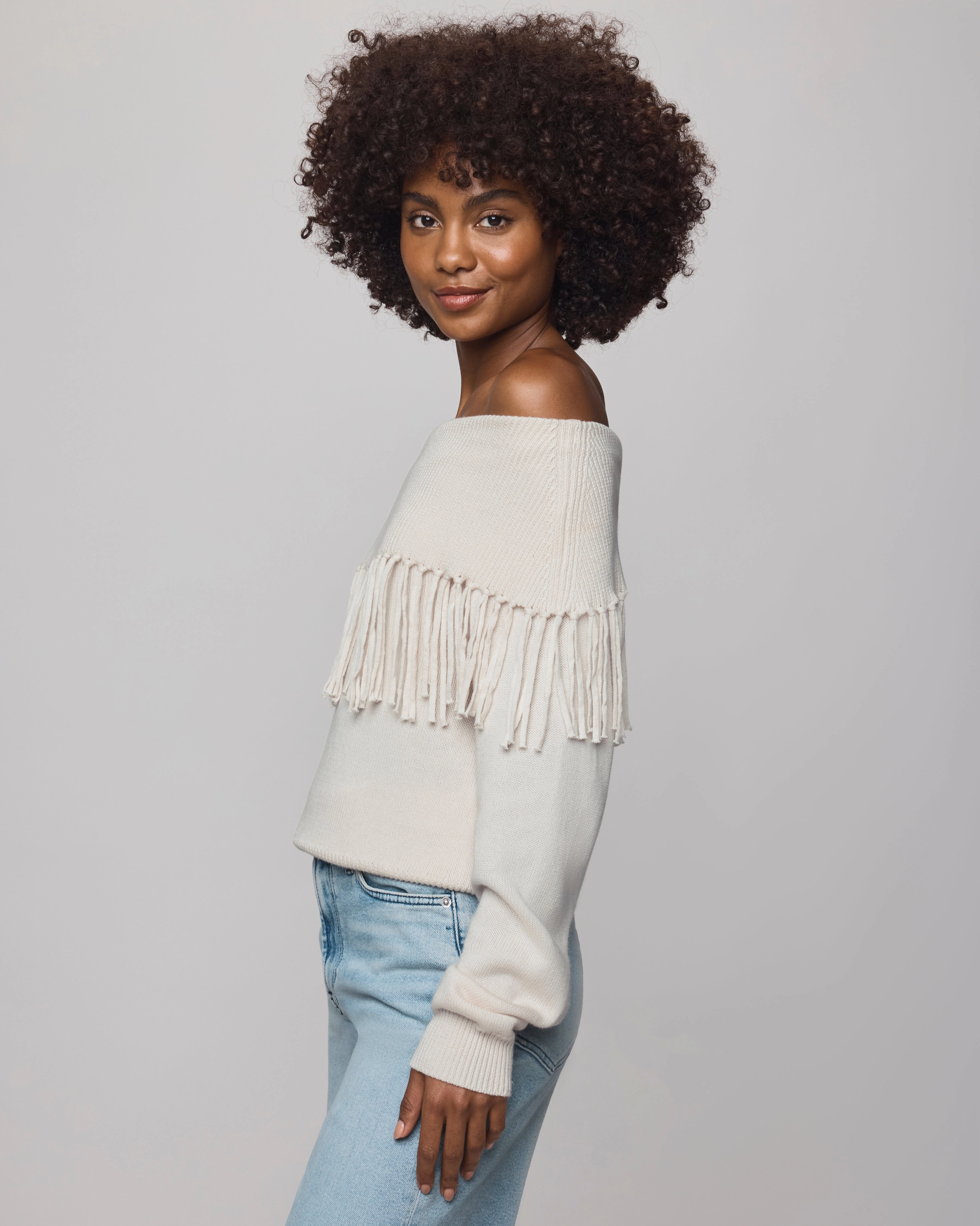 Layered Clothing Glow Core SIMONE FRINGE SWEATER