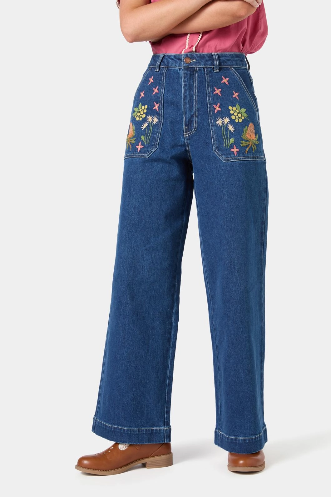 Native Embroidered Denim Jean Breathable Denim Weekend Warrior Smooth