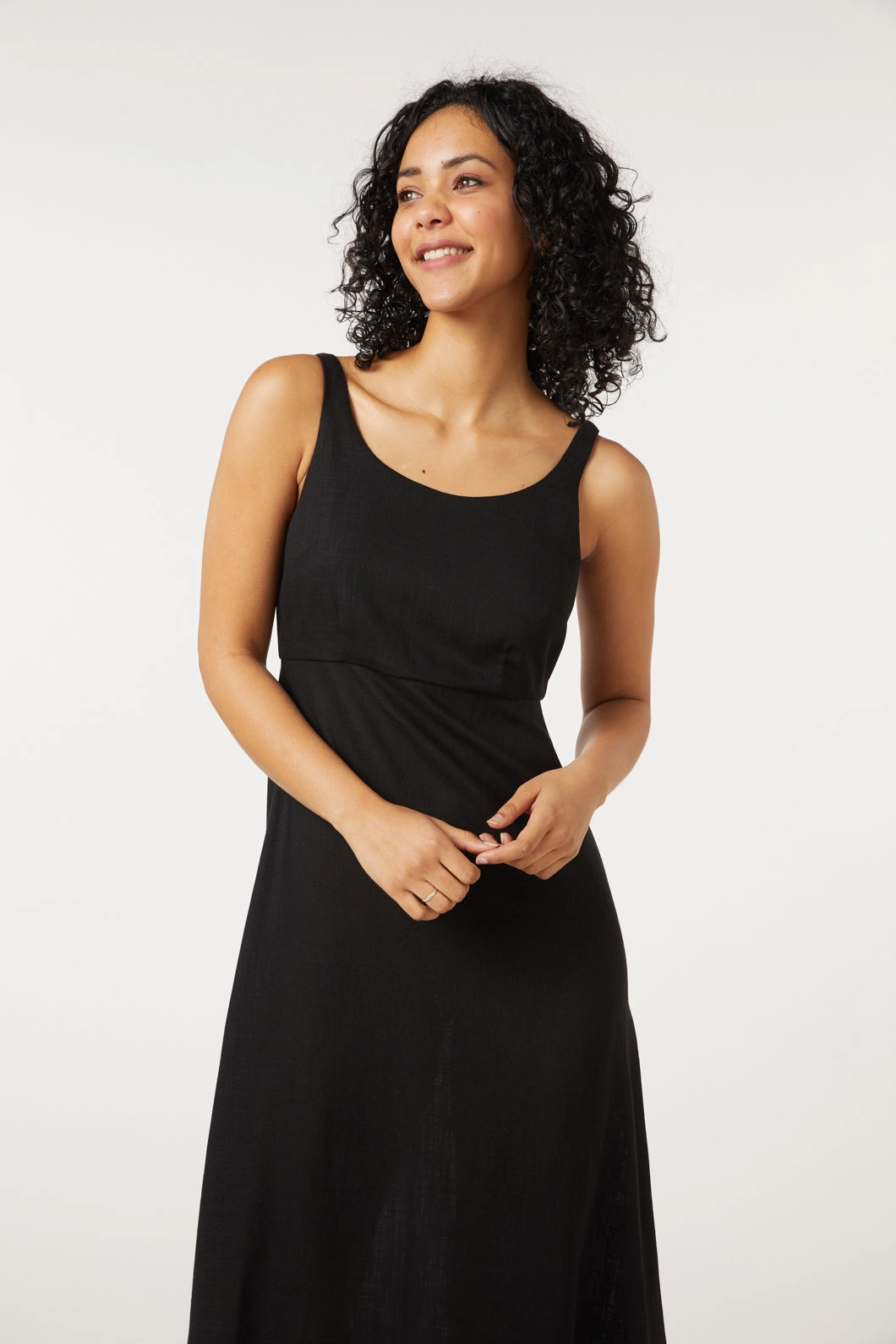 Retro Detail Rachel Midi Dress