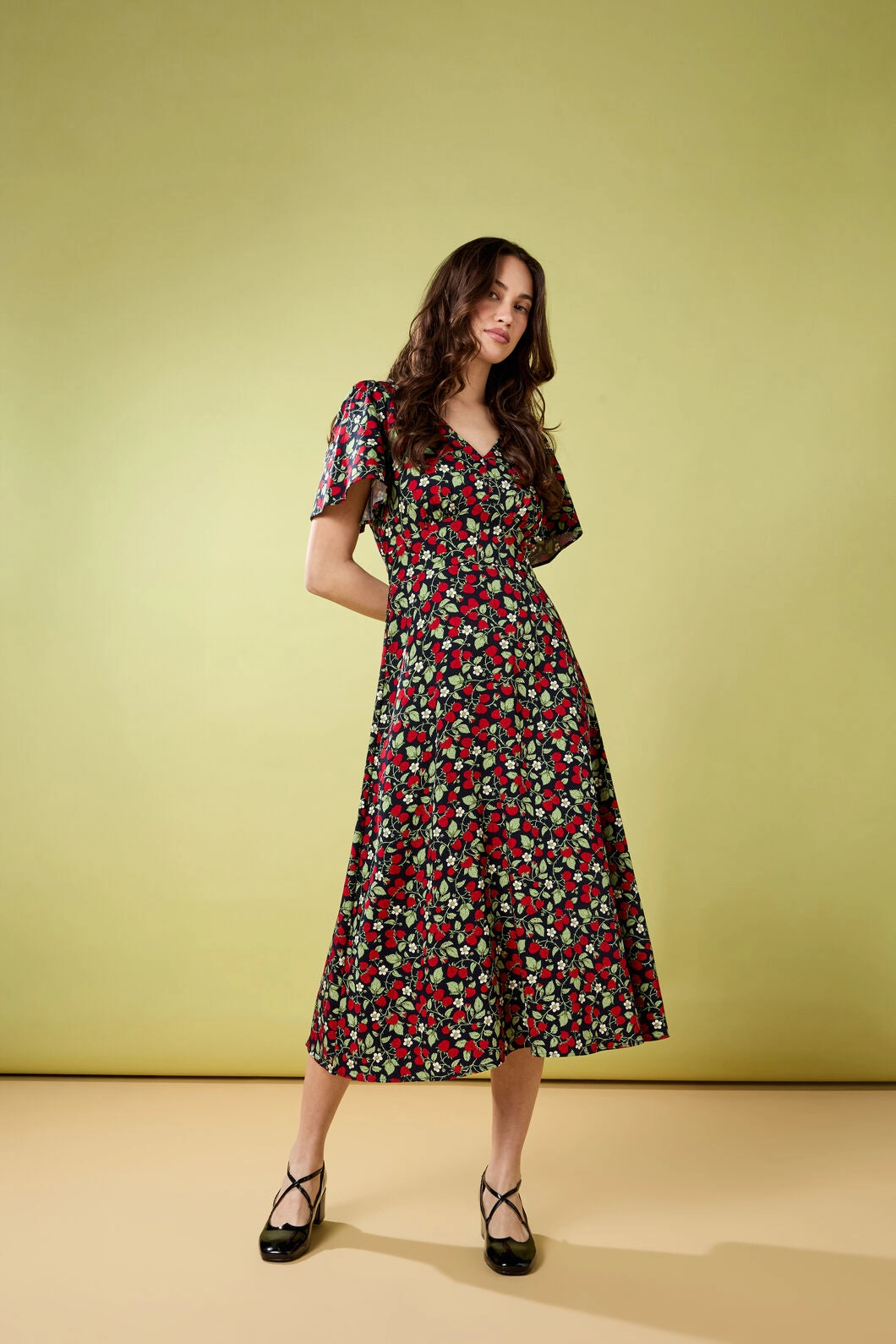 Minimalist Elegance Casual Tones Raspberry Midi Dress