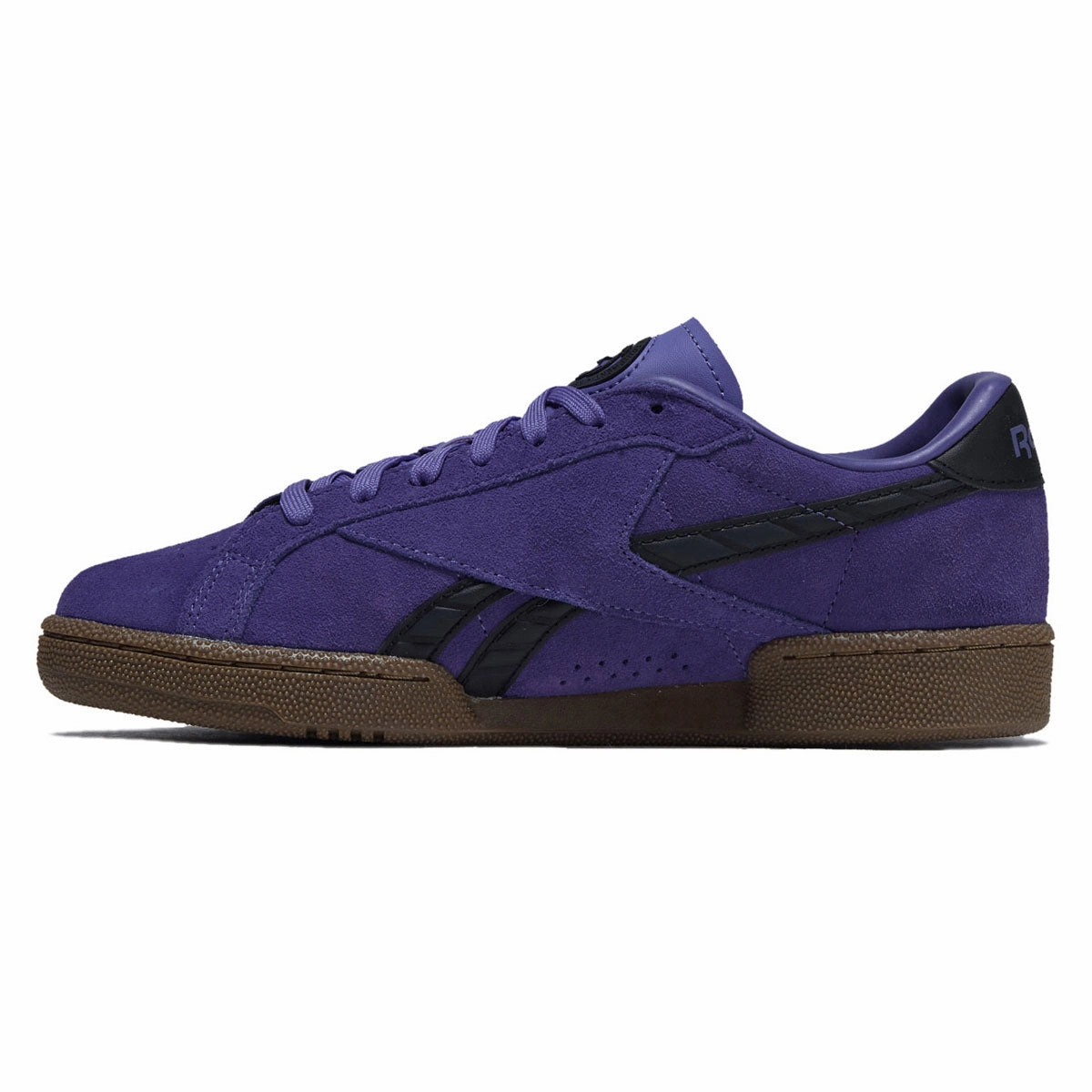 Friction Resistant Materials Reebok Club C Grounds UK Shoes - Royal Purple/Digital Lime/Gum