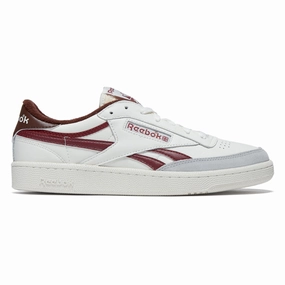 Fast Motion Step Easy Reebok Club C Revenge Vintage Shoes - Chalk/Burgundy/Grey