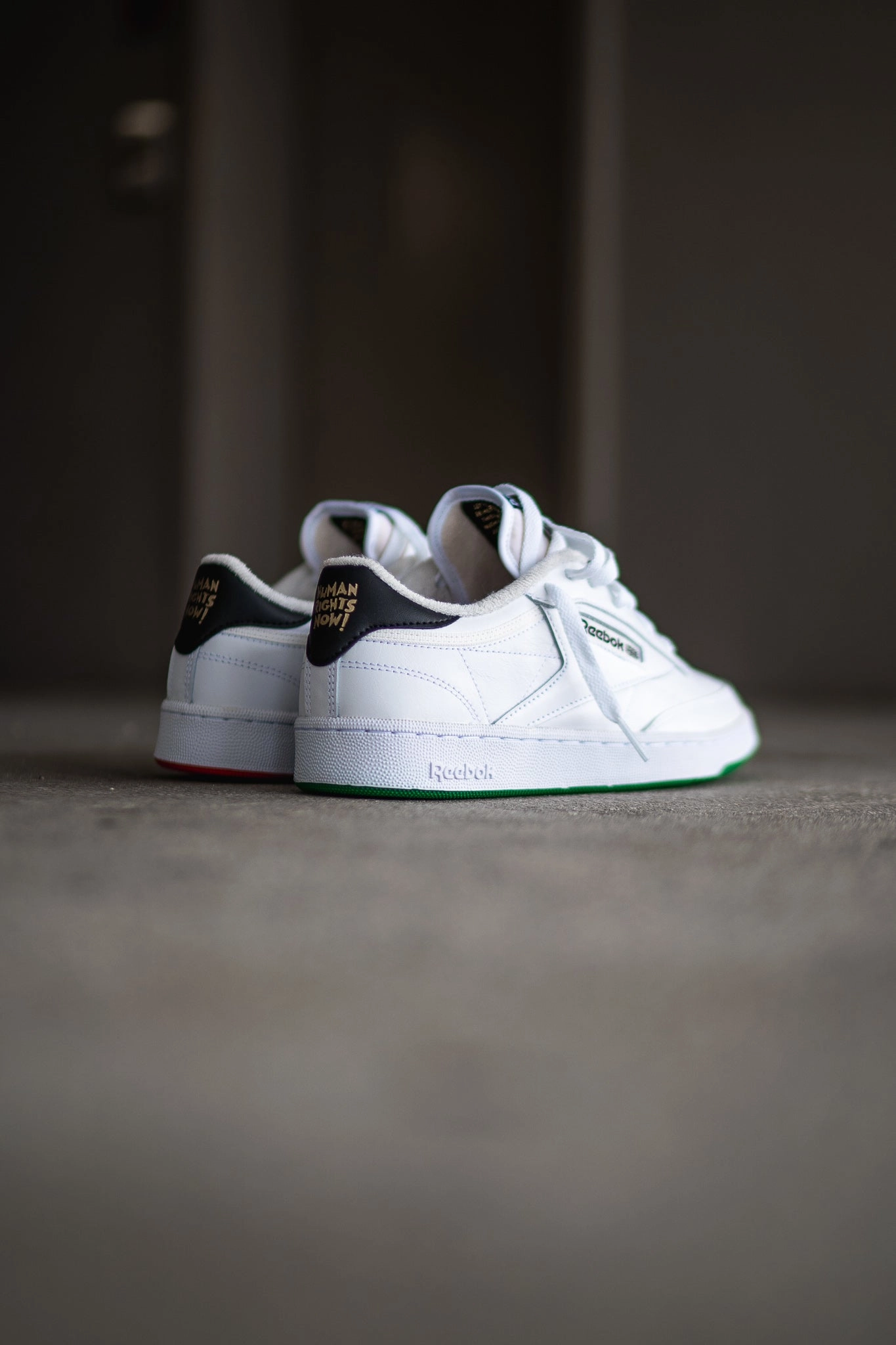 Ventilated Arch Support Quick Break Reebok X Human Rights Club C 85 (White)