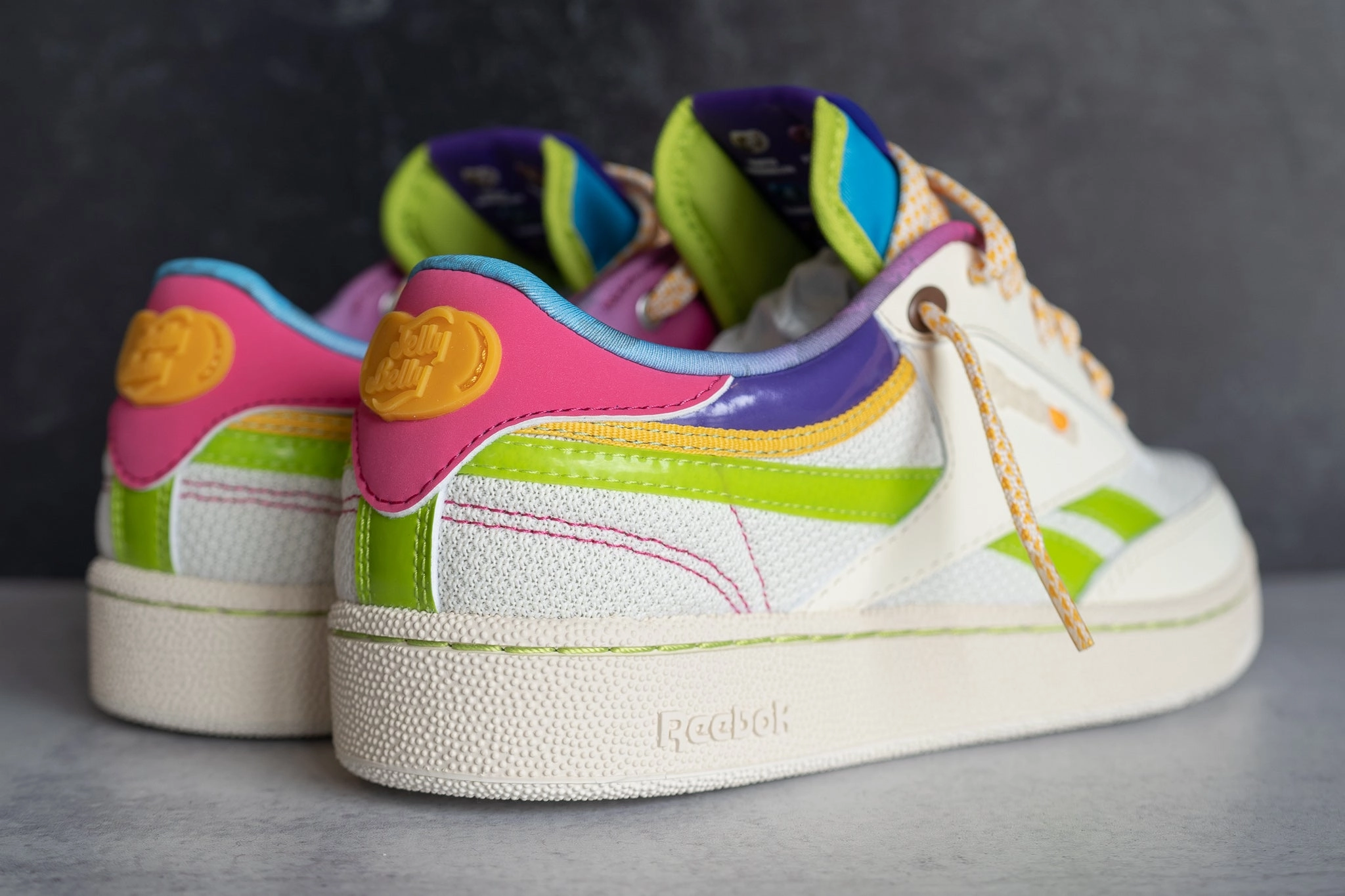 Lateral Support Reebok X JELLY BELLY Club C Revenge (Chalk/Multi)