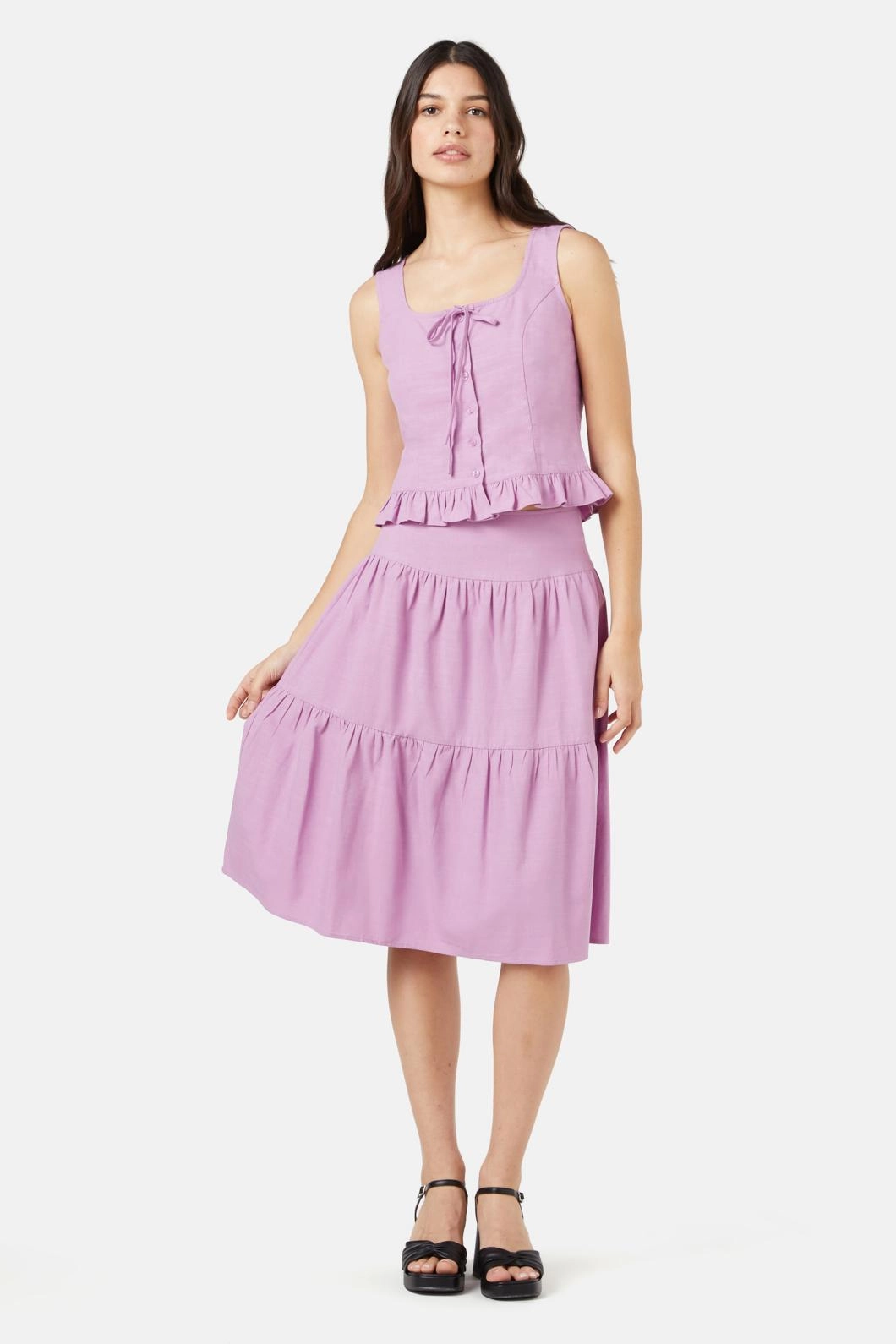 Leisel Skirt Reinforced Seams Split hem