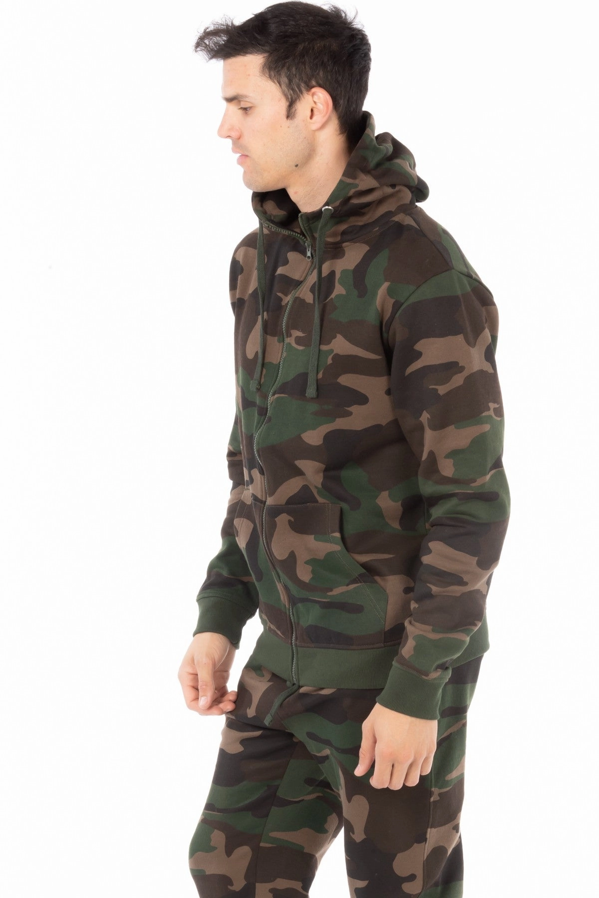 Fresh Glow Everyday Comfort CAMO ZIP HOODIE