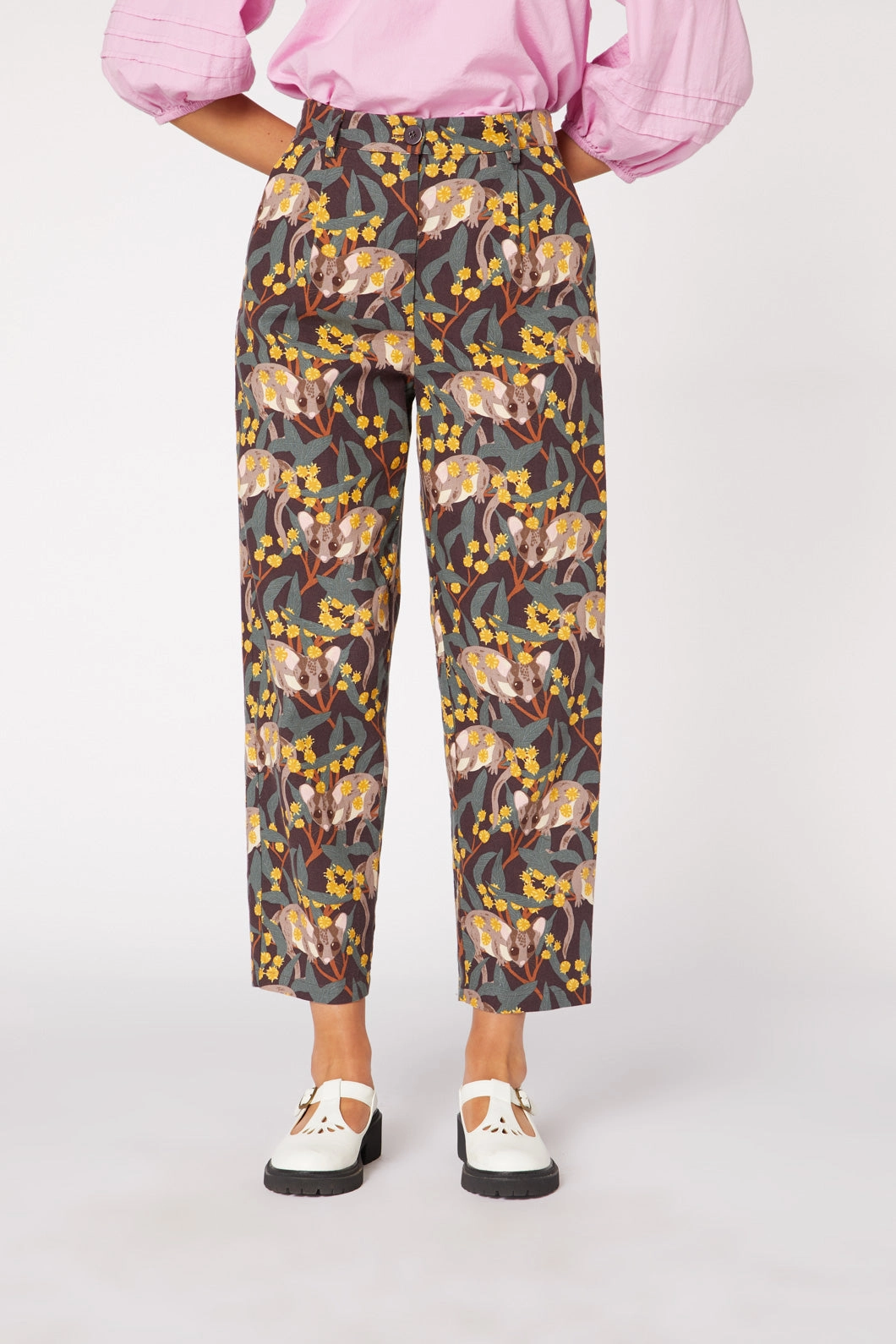 Customizable length Sunny Vibes Vibrant Relaxed Style Fairy Possum Pants
