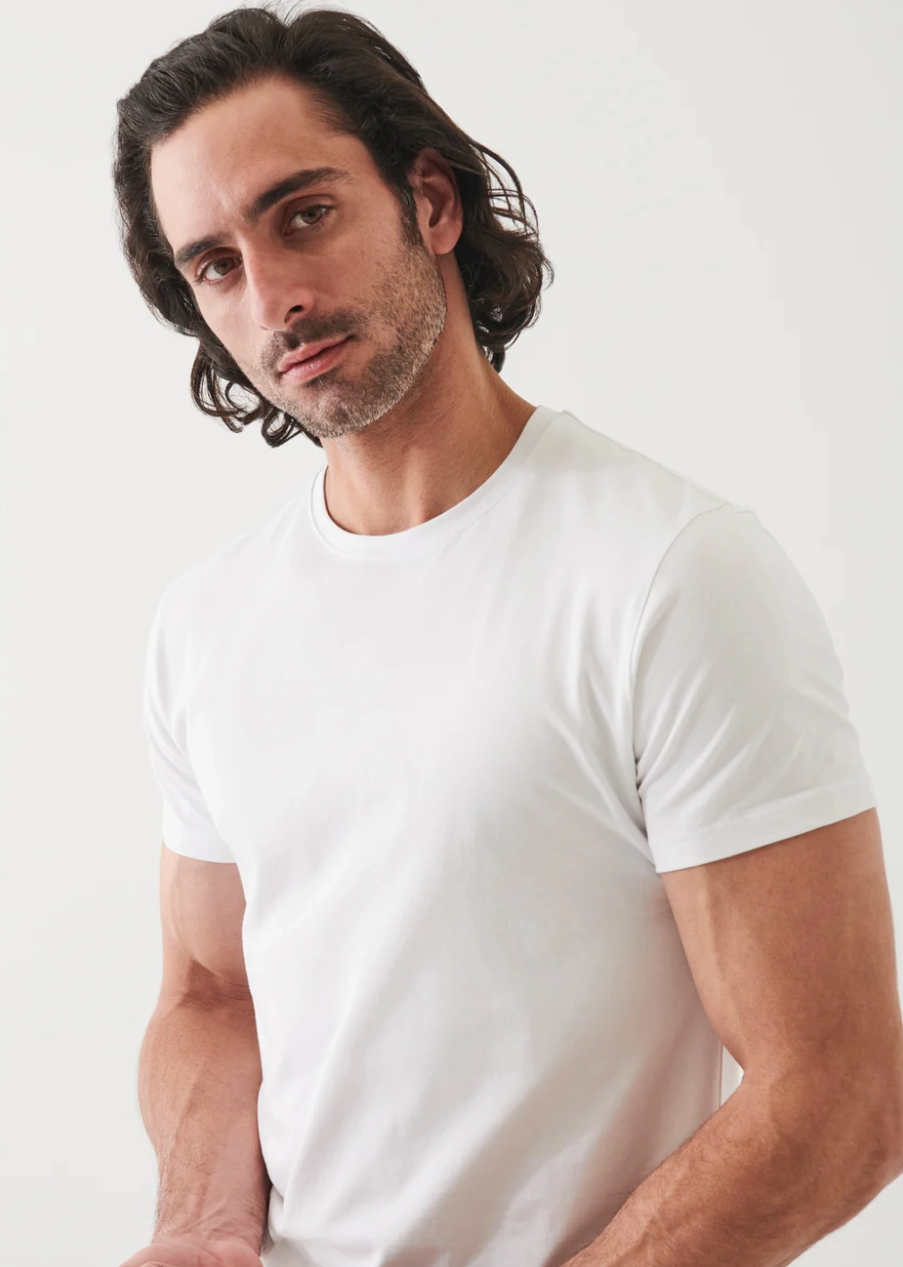 SHORT SLEEVE ICONIC CREW TEE Luxury Apparel Hope Fit