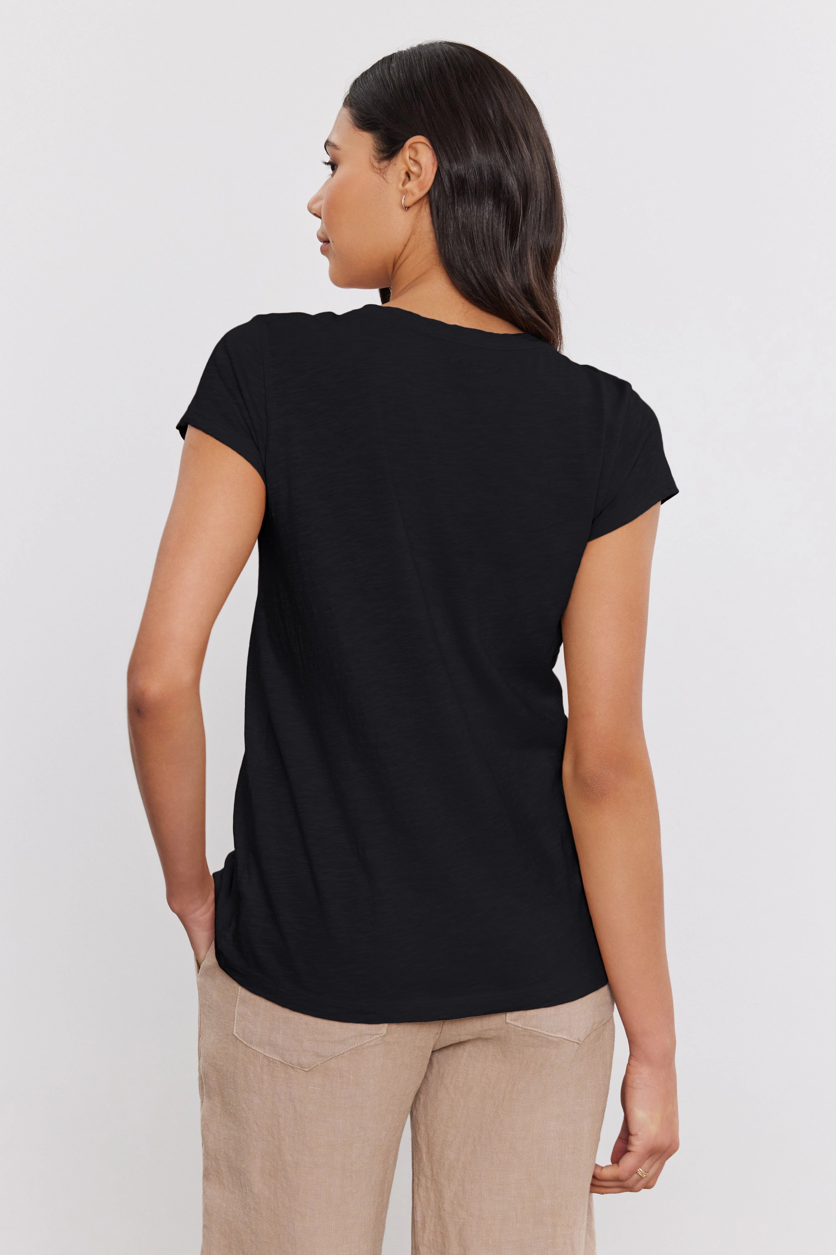 AntiStaticTechnology DoubleLayeredHem KATIE CITY SLUB SCOOP TEE