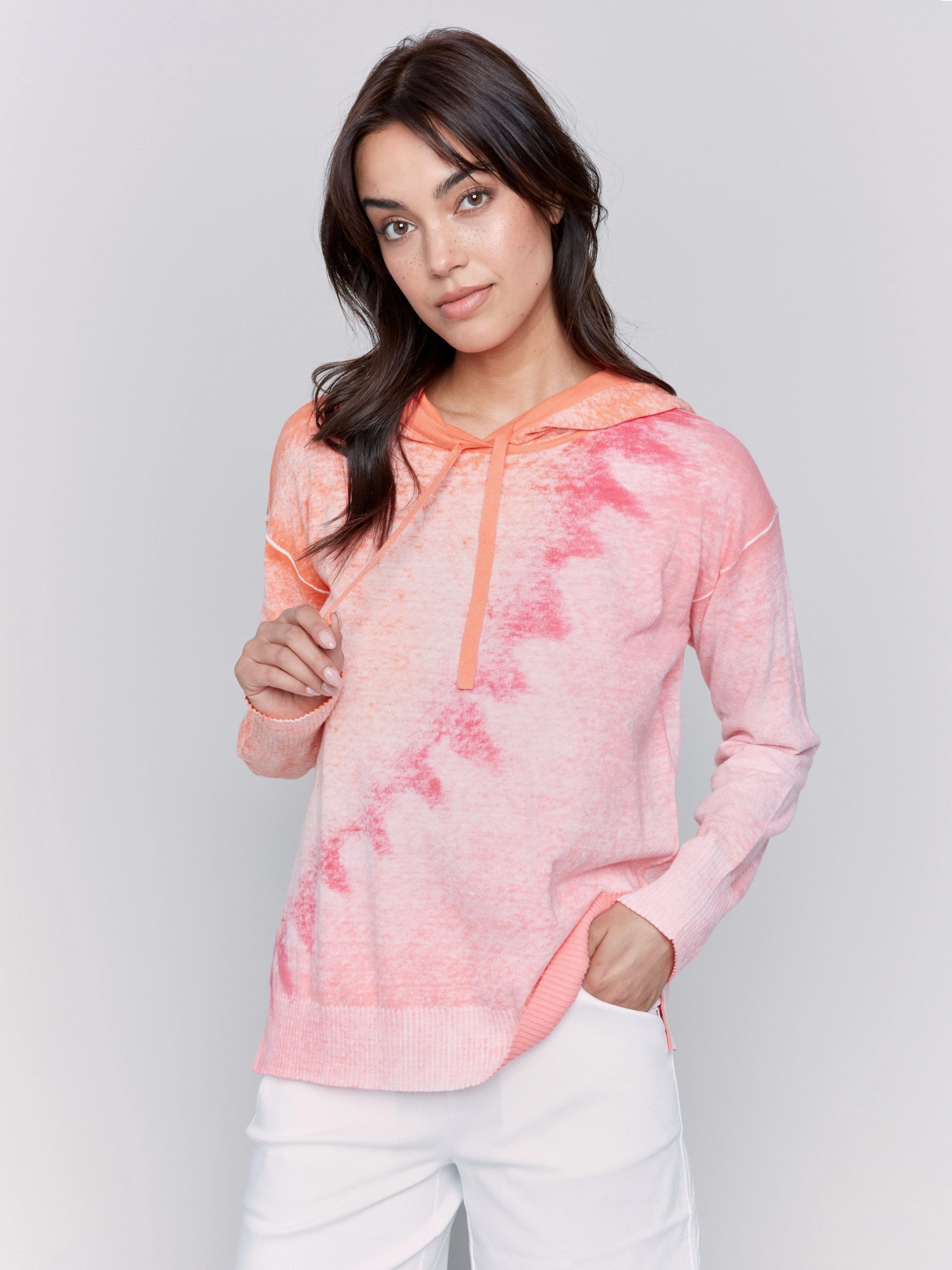 Reverse Print Hoodie Sweater - Papaya Essential Layering Smart Layers