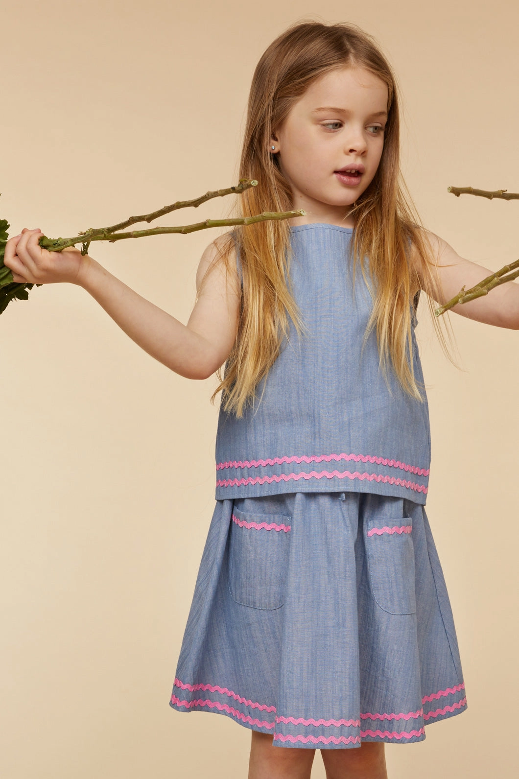 Ric Rac Top Trendy Casual Wear DropShoulderDesign