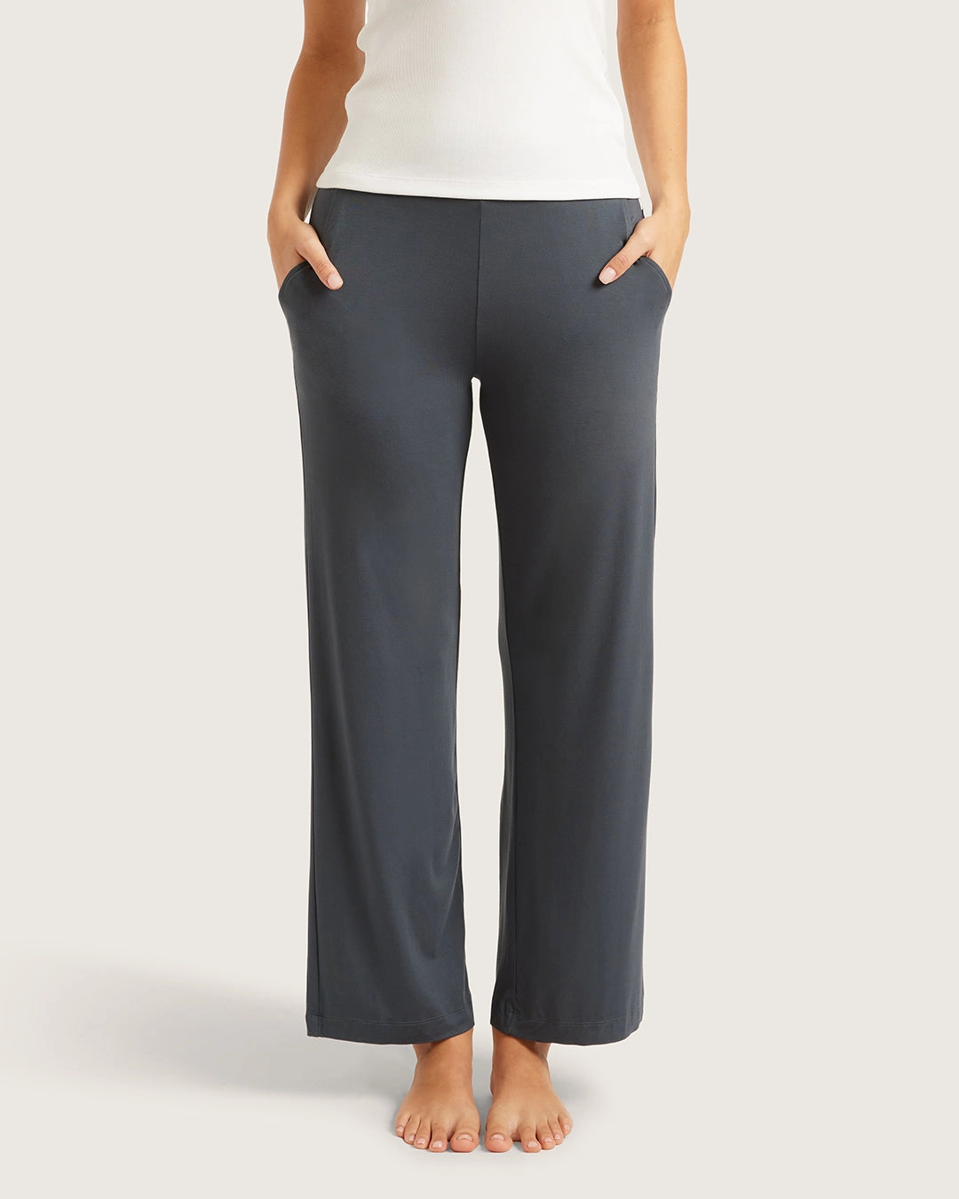 Downtime Wide Leg Lounge Pants - Storm SeamlessPockets