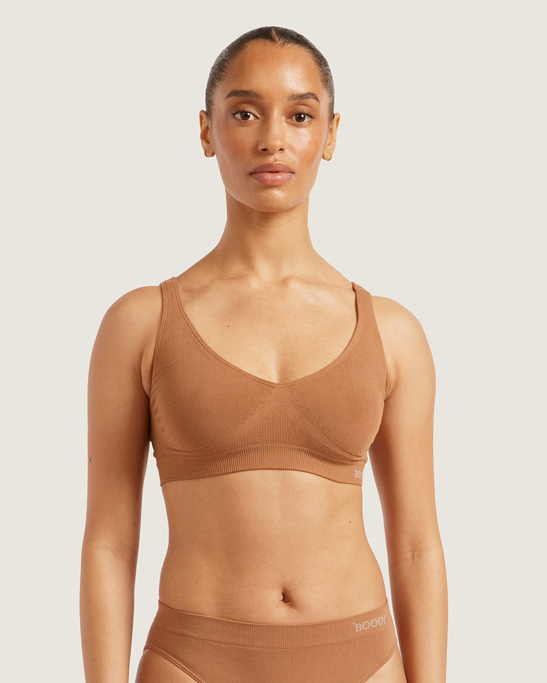 All-day Comfort Easy Wear Seamfree Crop Bra - Maple