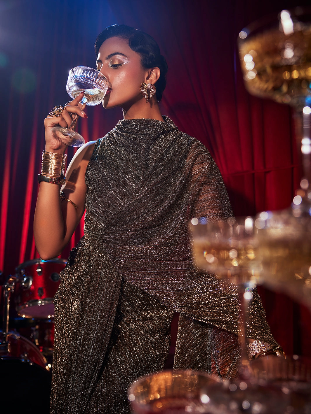 Royale Draped Gown Durable-Fabric City Layers