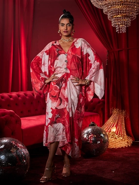 custom-fit Ruby Gardenia Kaftan