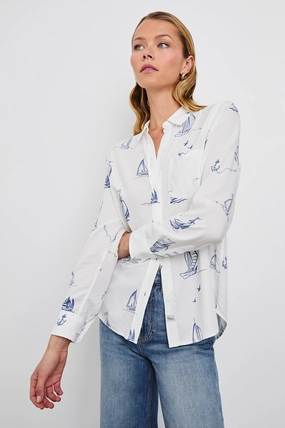 KATHRYN SAILBOATS LONG SLEEVE SHIRT Fairy Touch