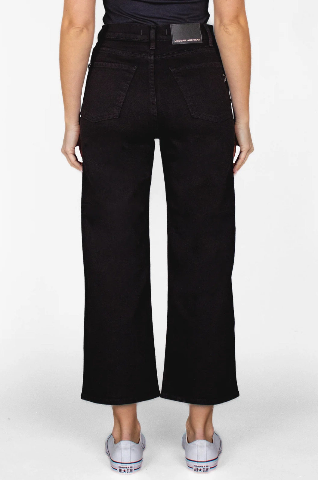 Weekend Style Rainy Day Neutral design SAVANNAH WIDE LEG IN FOREVER BLACK