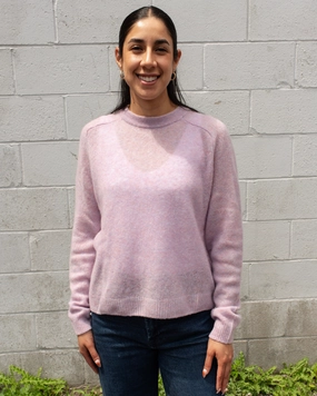 AMARA LOBO CREW NECK SWEATER Team Edge Sheer Glow