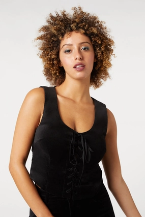 Sadie Velvet Vest AllDay Comfort Design All Weather Adaptability