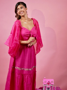 Larissa Pink dress Timeless Fashion