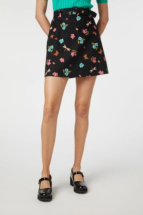 Serena Flora Mini Skirt Chic Fit Low Impact Dye