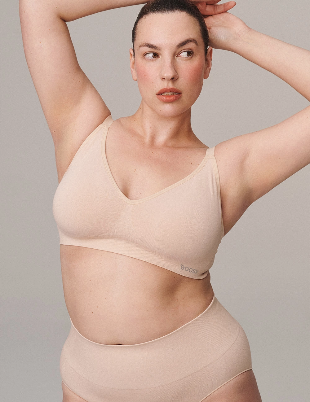 Nylon Weave Minimalist fashion Shaper High Cut Full Briefs - Shell