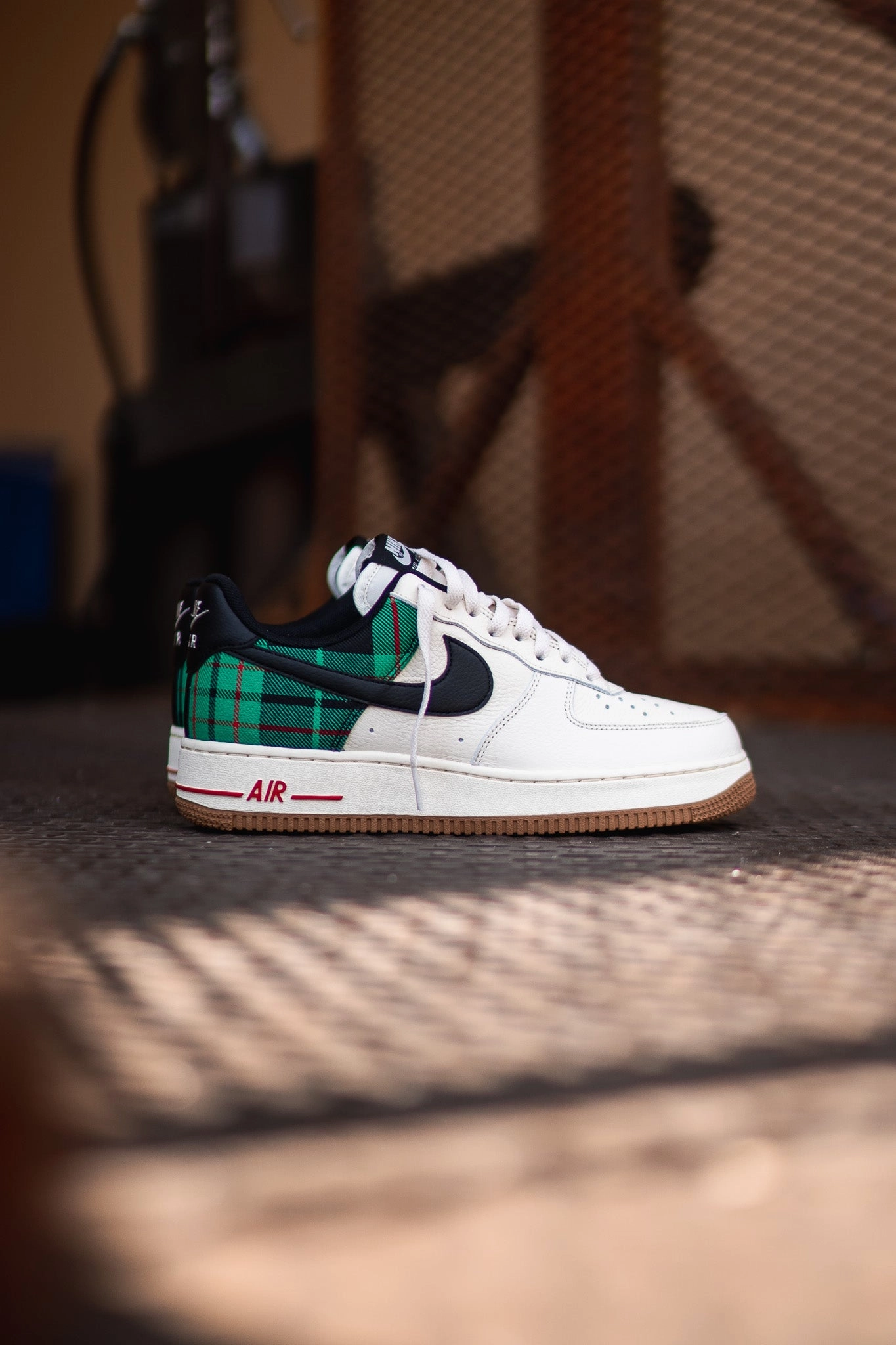 SculptedDesign Tidy Aesthetic Nike Air Force 1 '07 LX (Pale Ivory/Plaid)