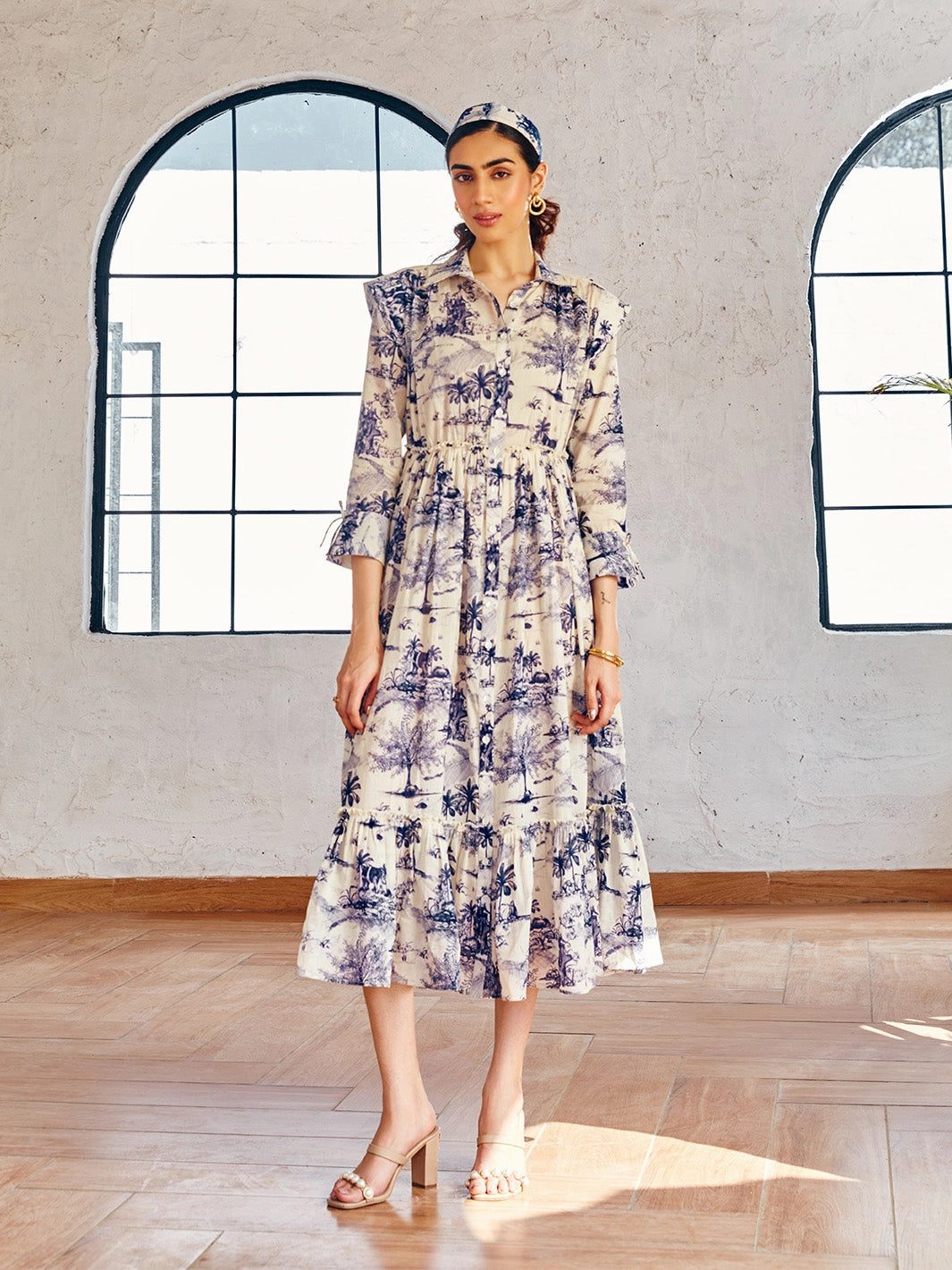 Silk Air Sicily Midi Dress