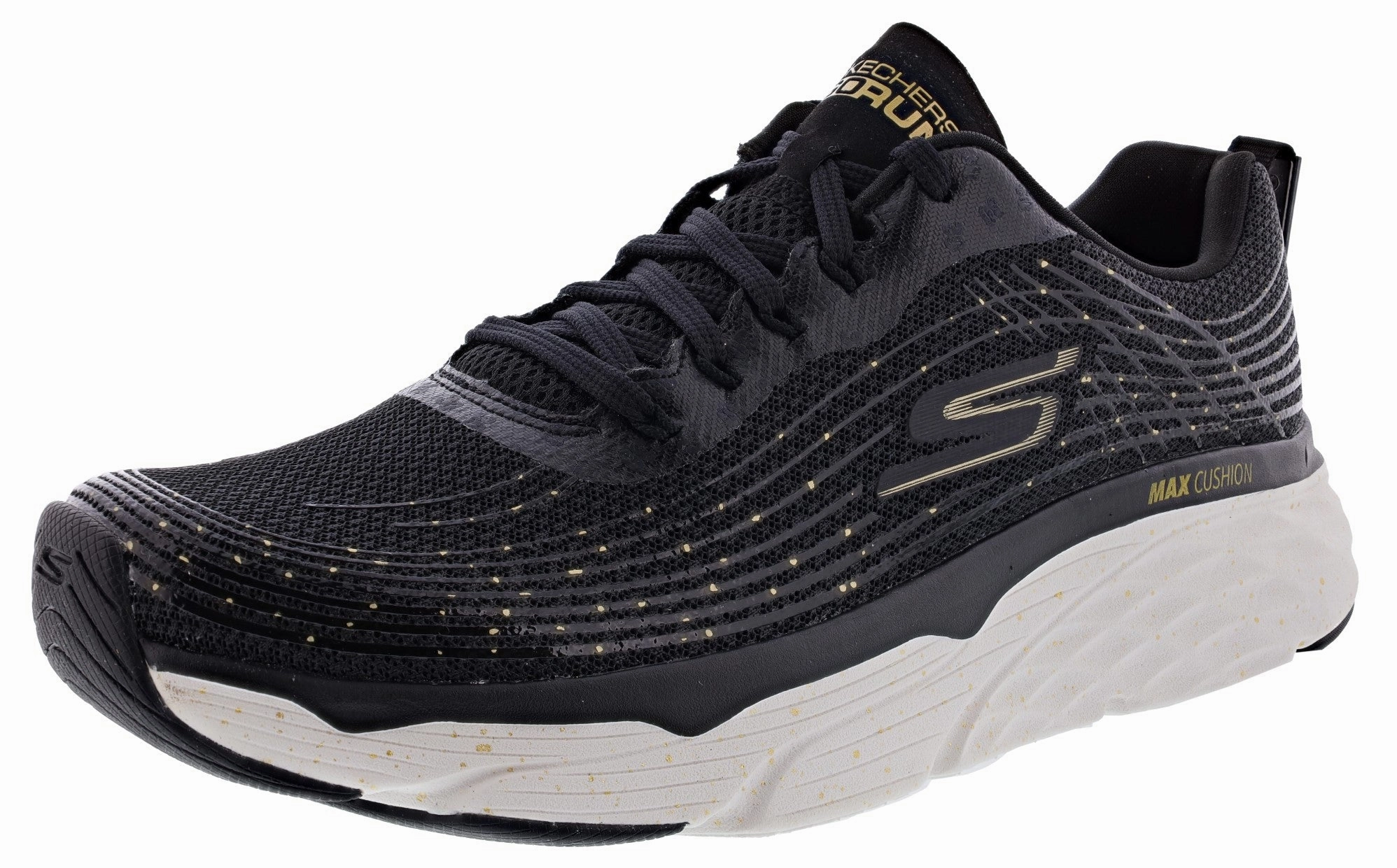 fast - paced - runner Moisture Management Fabric Skechers Men's Max Cushioning Elite Commemoration Lace up Running Shoes