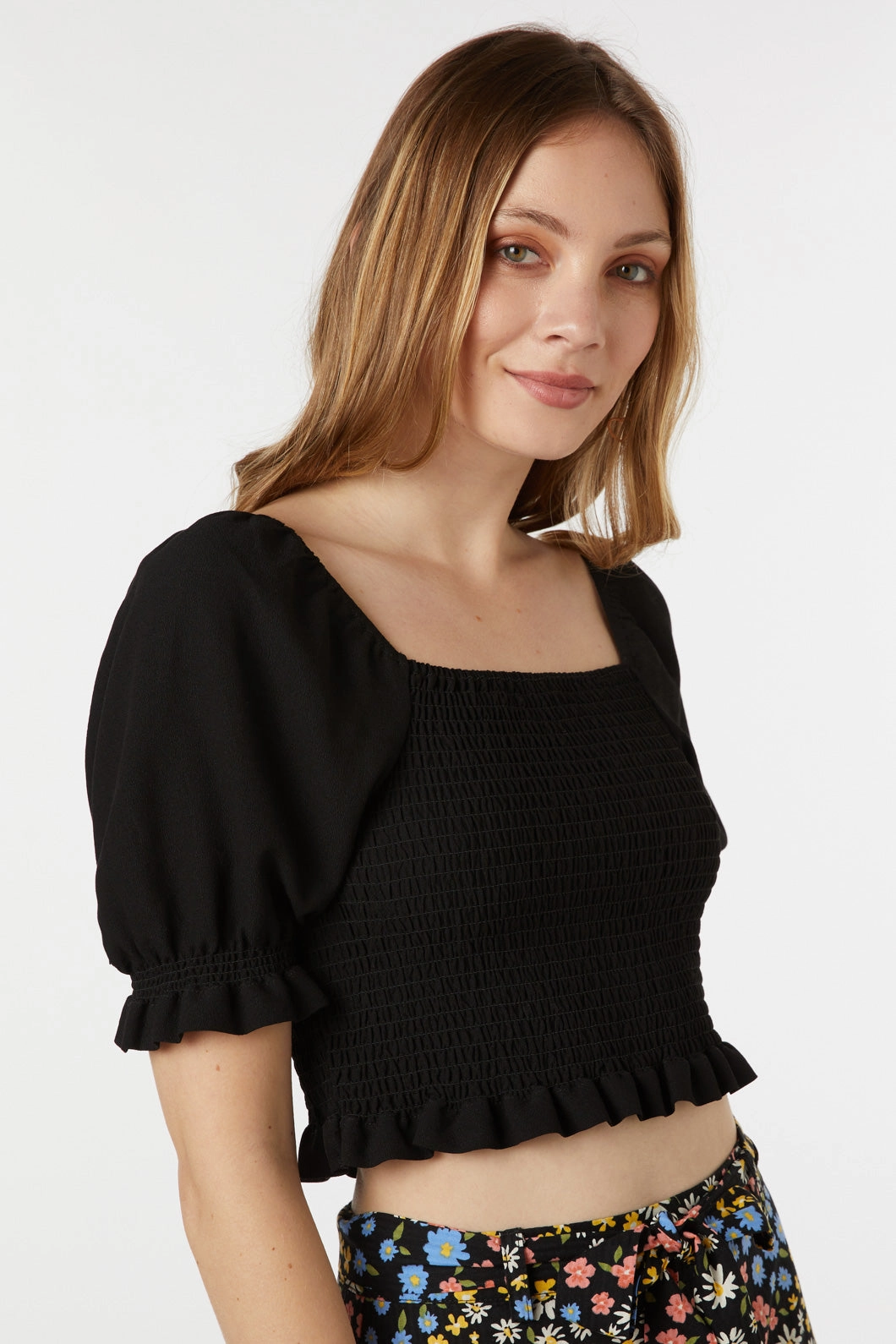 Skylar Top ContrastStitching