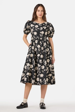 Variety Fleur Midi Dress Shade Glow
