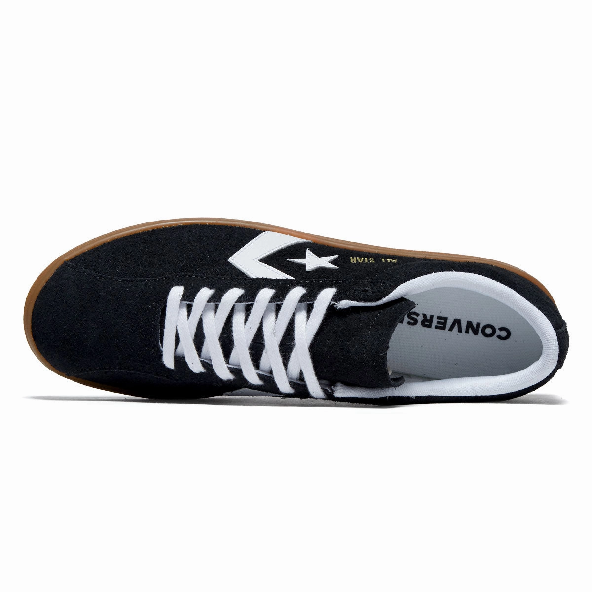 Thermoregulating Fabric Converse All Star Classic Trainer Suede Ox Shoes - Black/White/Gum