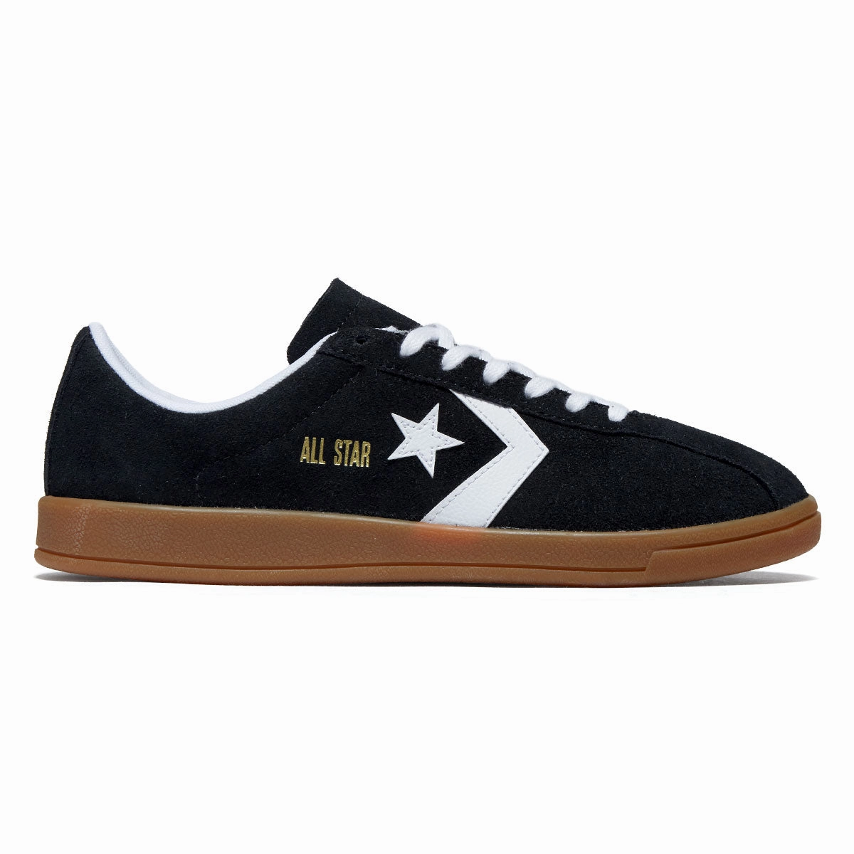 Workout Friendly Unique Sole Converse All Star Classic Trainer Suede Ox Shoes - Black/White/Gum