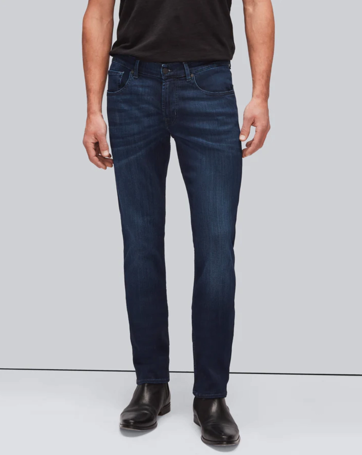 SLIMMY SLIM STRAIGHT CLEAN POCKET IN DEEP BLUE Party Look Luxury