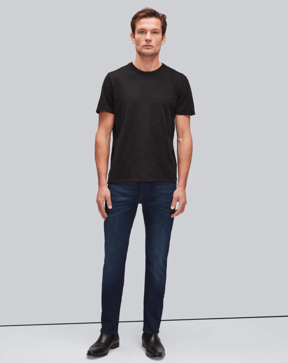 Laidback Style Easy Outfit SLIMMY SLIM STRAIGHT CLEAN POCKET IN DEEP BLUE