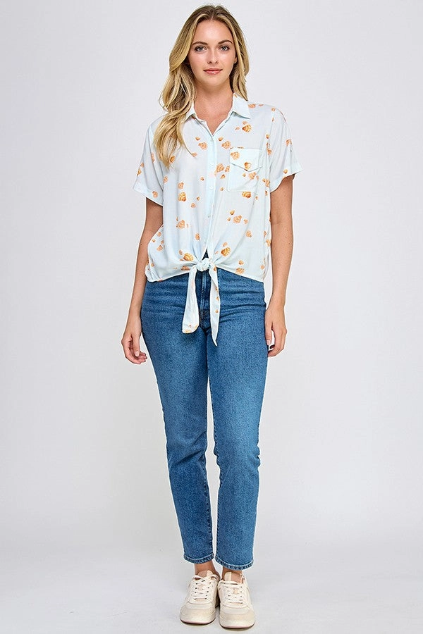 Train Ease SHELL PRINT SHORT SLEEVE SHIRT