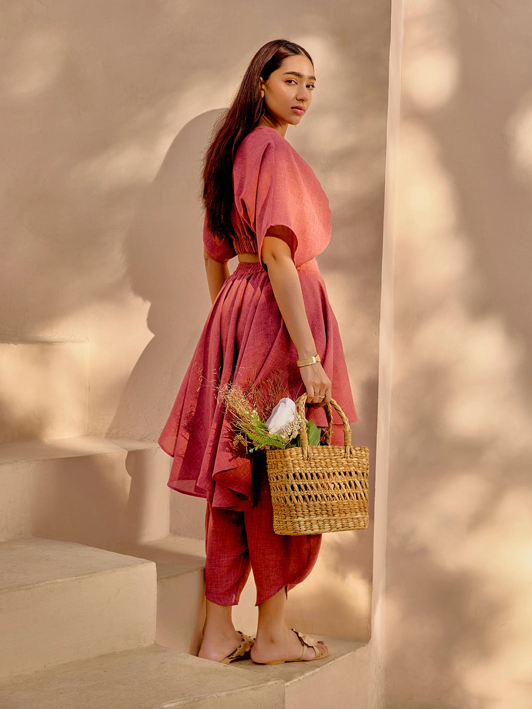 Fashion-Forward Travel Light Baku Linen Top