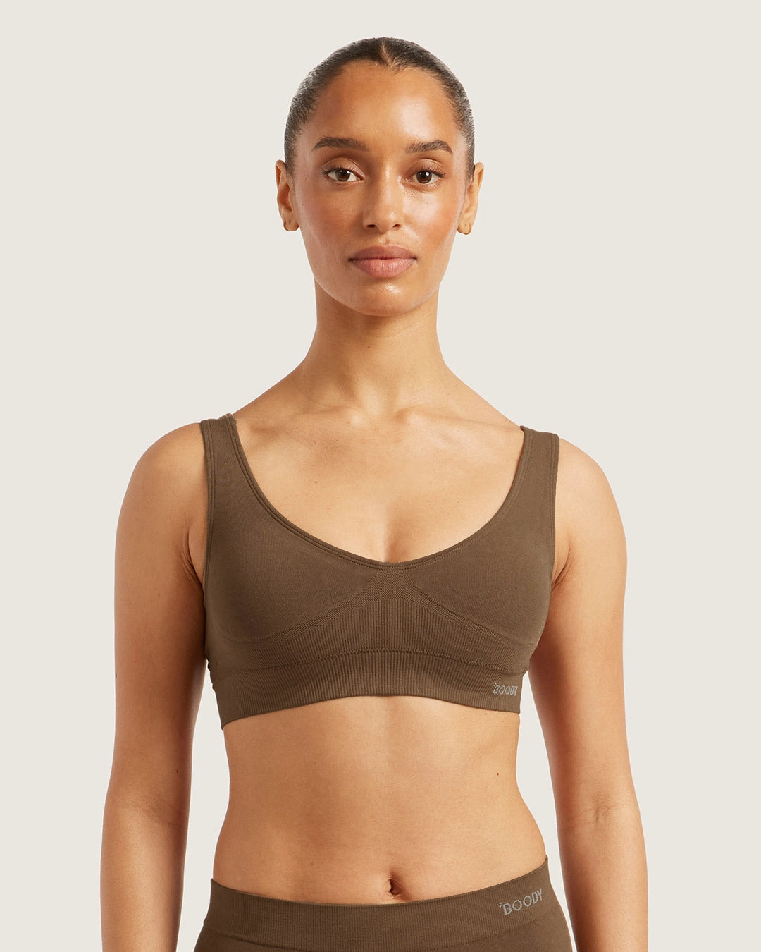 Seamfree Padded Crop Bra - Clove Sports fans Sports bra alternative