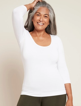 Holiday Glow ThermalRegulation 3/4 Sleeve Top - White