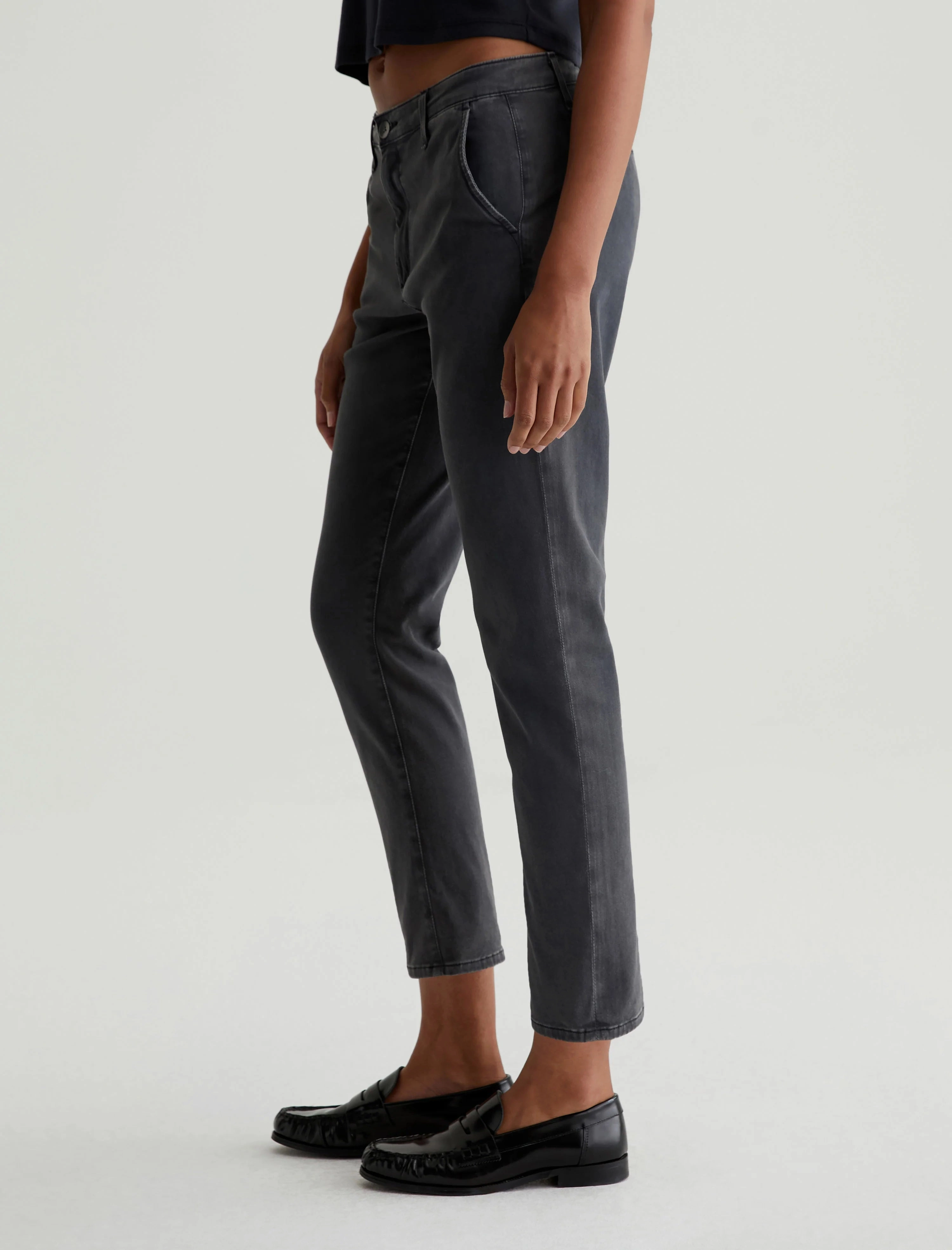 Laser Cut Edges CADEN TAILORED TROUSER IN SULFUR NIGHT SHADOW