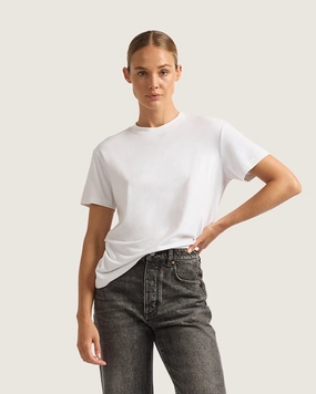 Move Fast Women's Classic Crew Neck T-Shirt - White