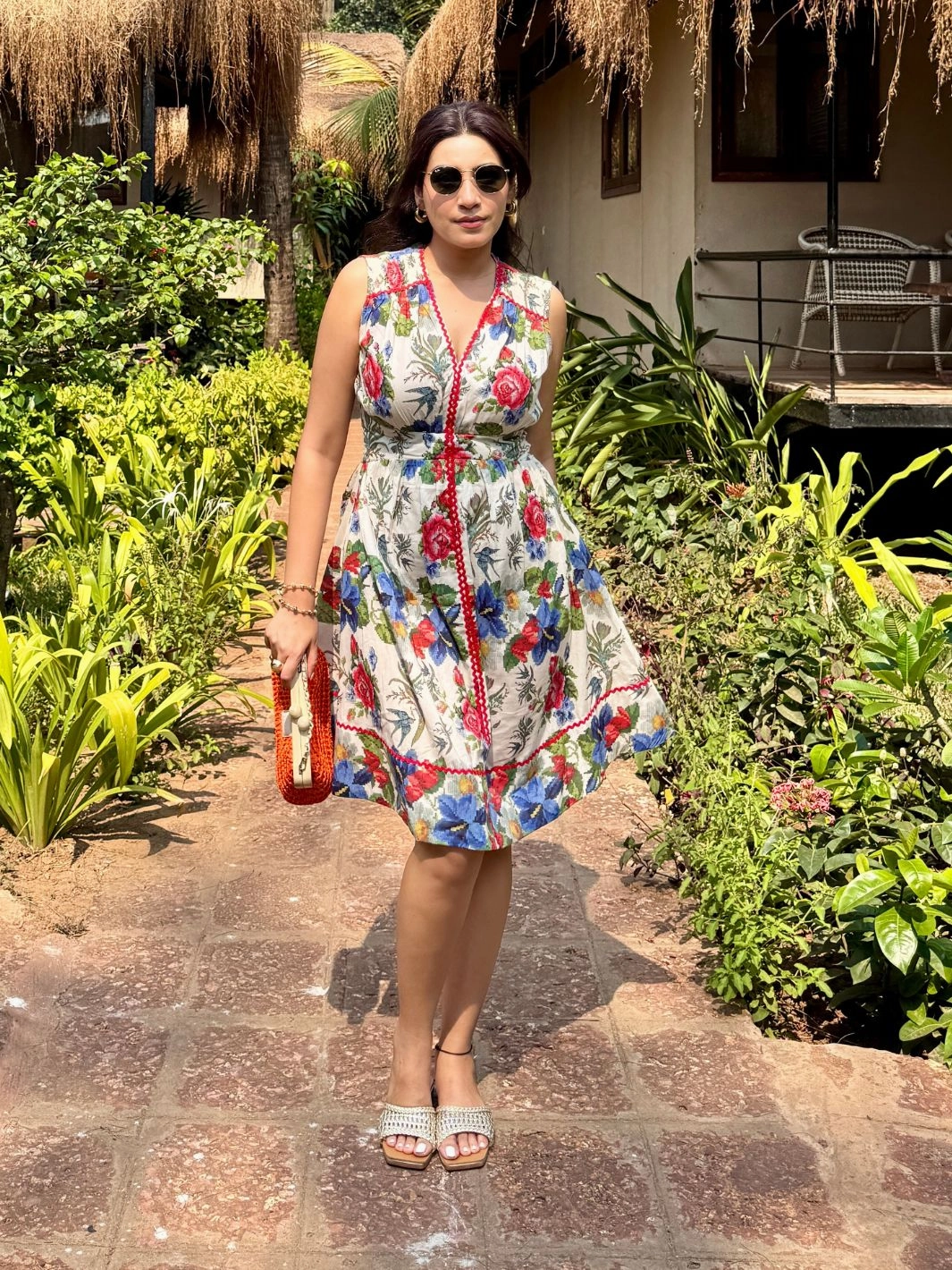 Doilies Laced Cross Stitch Cotton Dress Cool Touch Stylish Waistband