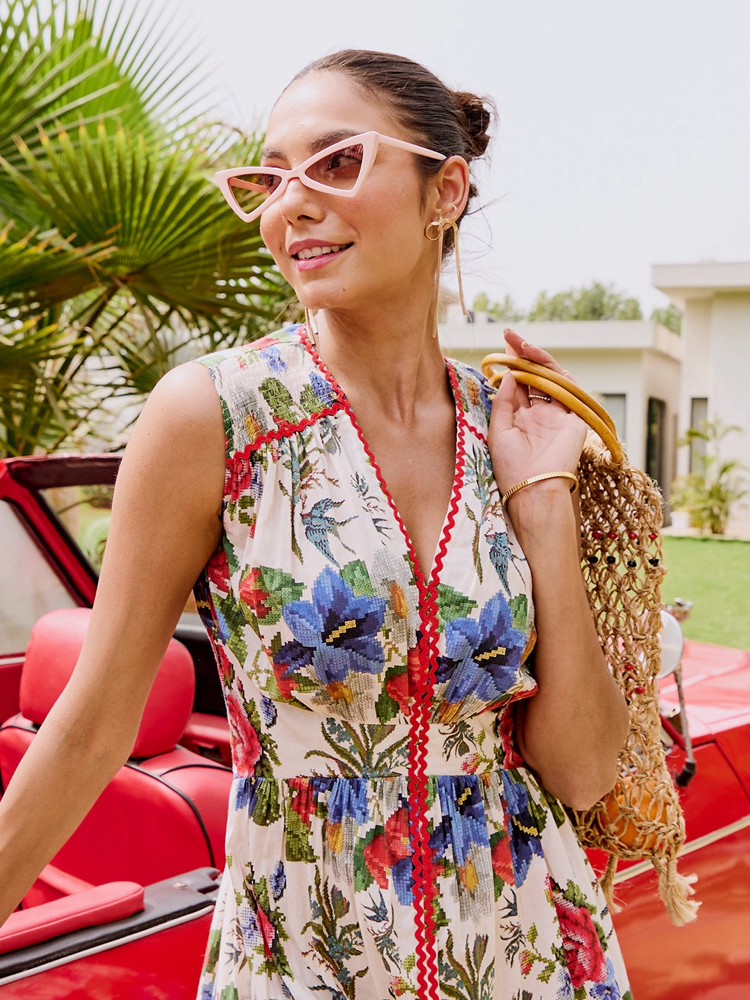 Doilies Laced Cross Stitch Cotton Dress Smooth Finish Weekend Edge