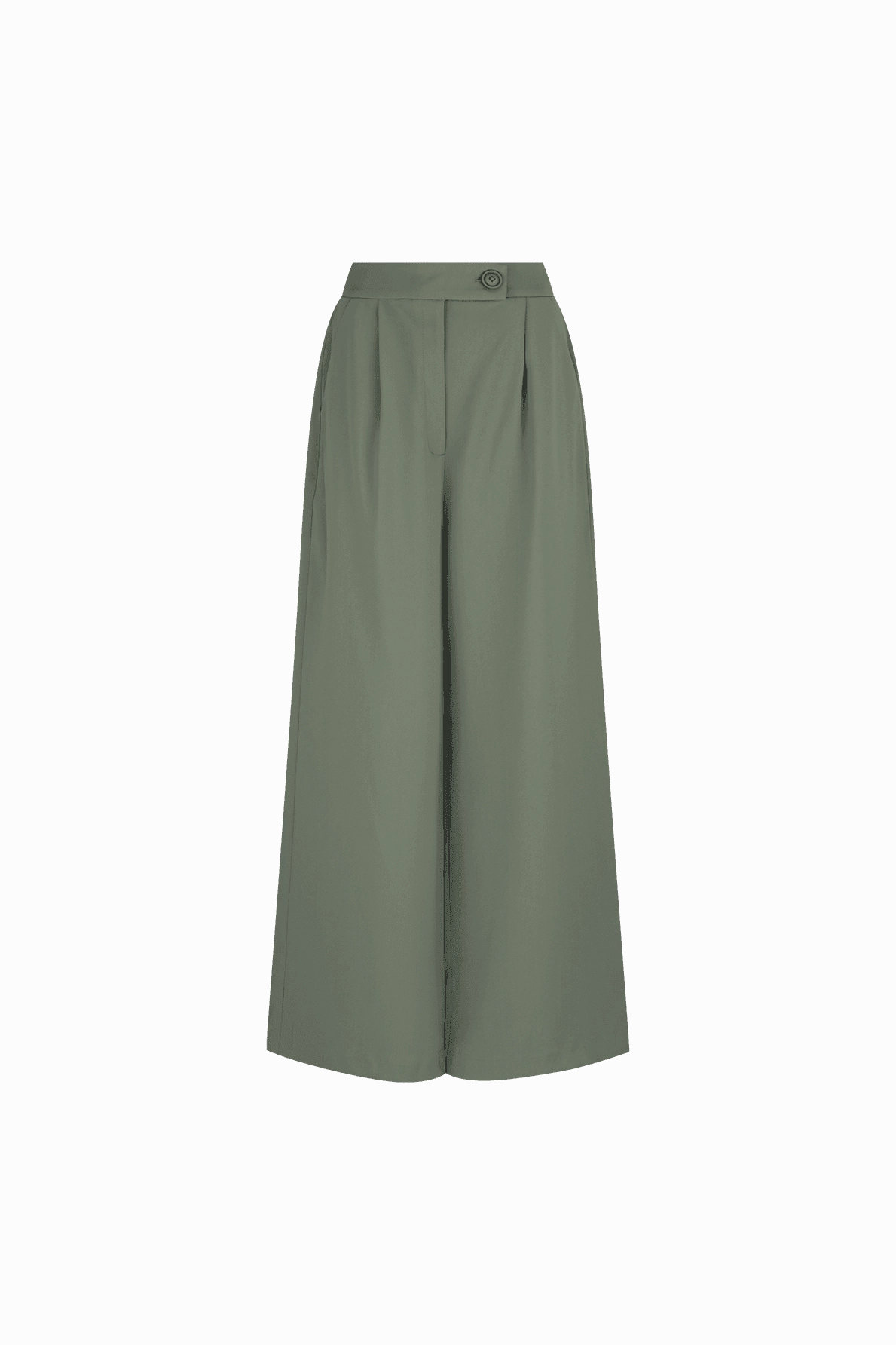 Harmonious Layers Smart Shape CURAAE Houston Wide Leg Pants in Green