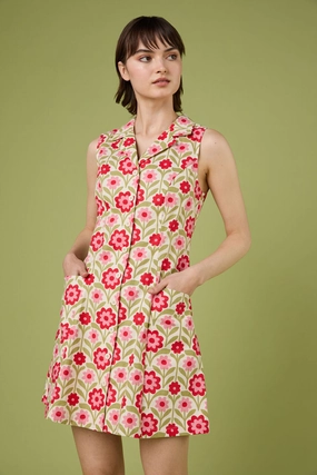 Chic Wear Cleo Geo Mini Collared Dress