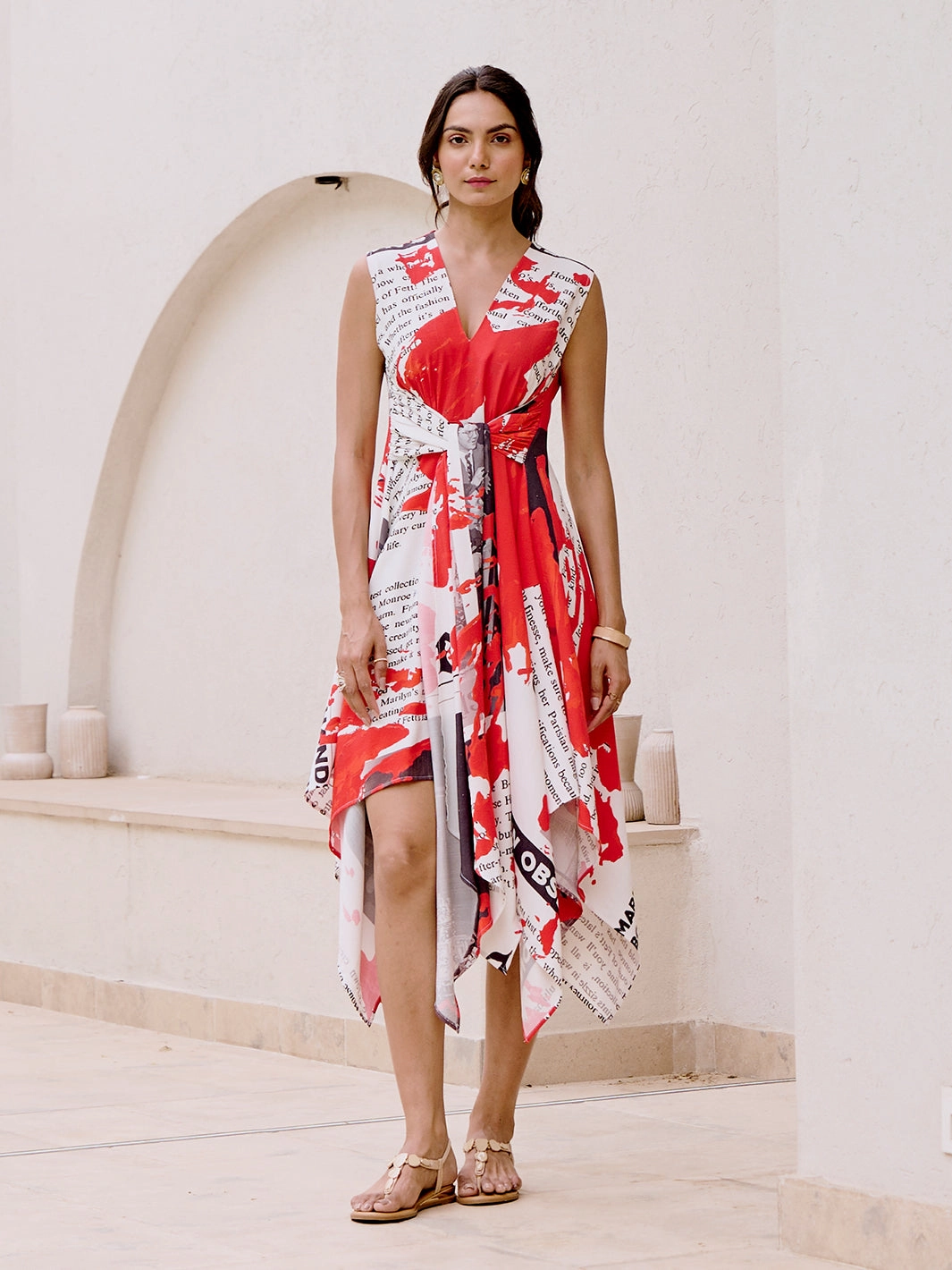 Modern Finish Occasion Ready Daily Wrap Asymmetric Maxi Dress