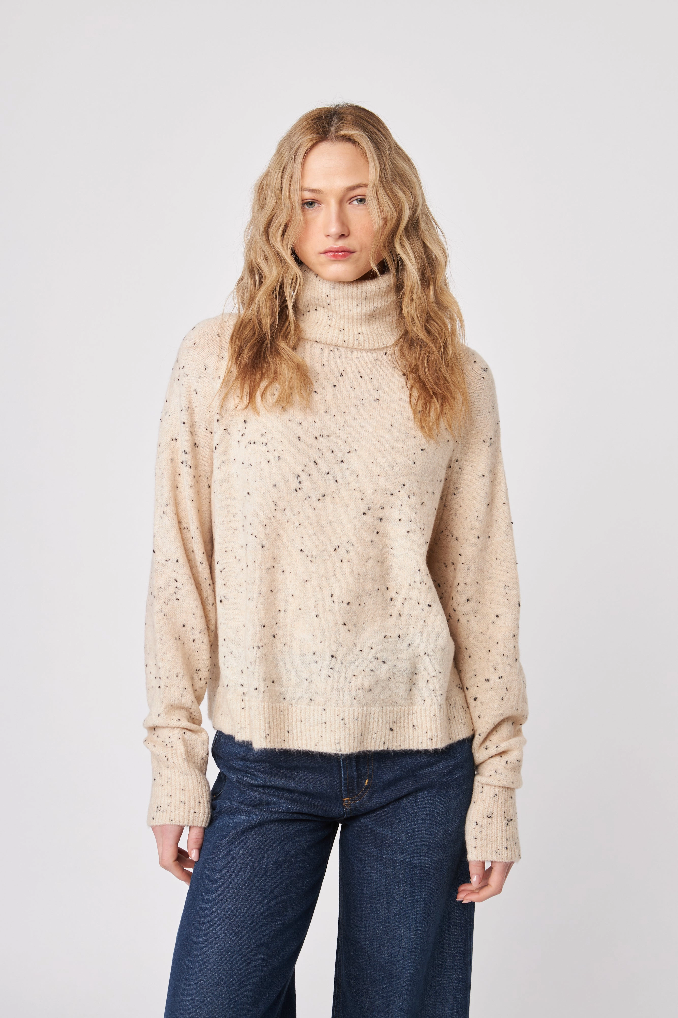 EMMETT SLOUCH NECK SWEATER Vital Core Saga Fit