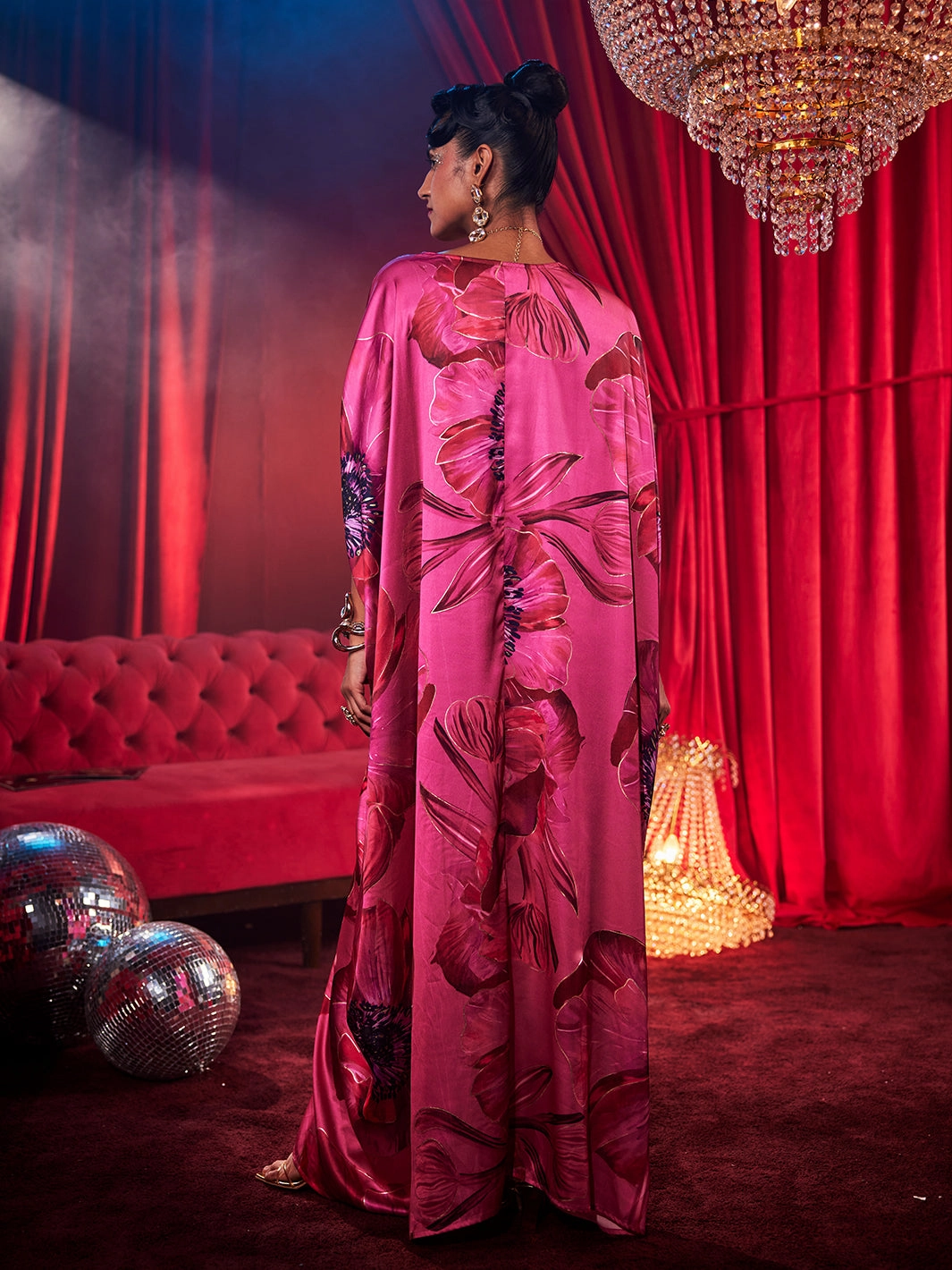 Artistic Edge Diva Poppy Print Kaftan